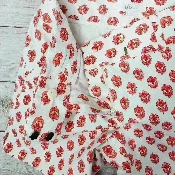 Ann Taylor LOFT floral shorts the riviera short size 2 - Picture 7 of 10